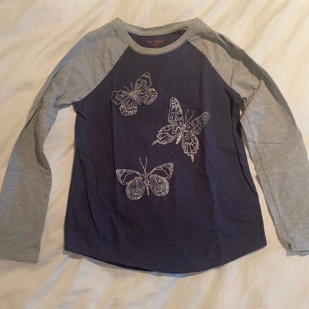 Cat & Jack girls long sleeve t shirt size 10/12